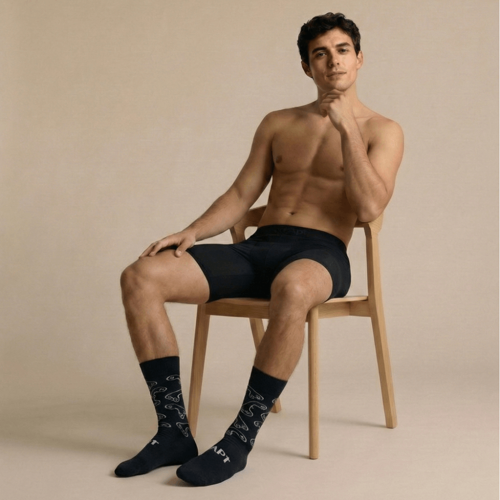 Jocks & Socks: Papa + White Athletic Socks