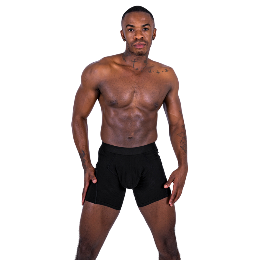 Apt Underwear Black Men's Pouch Underwear Lifestyle Shot 3
