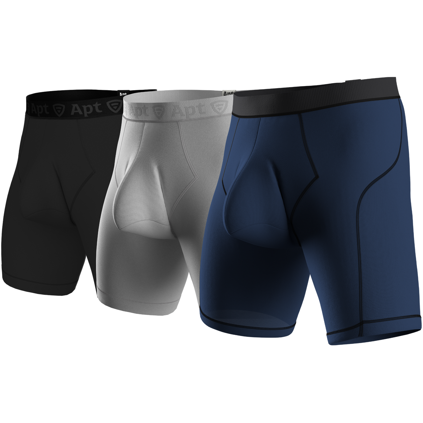 Apt Underwear Papa Original Pouch Men's Pouch Underwear Colour Trio Front Side View
