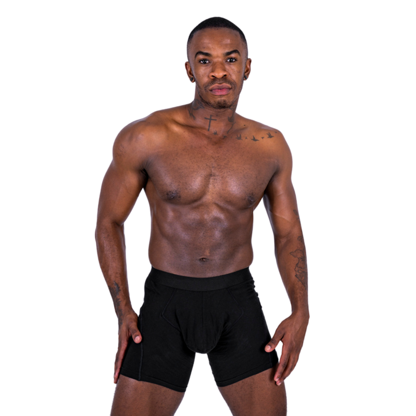 Apt Underwear Papa Original Pouch Underwear Black on Male Model