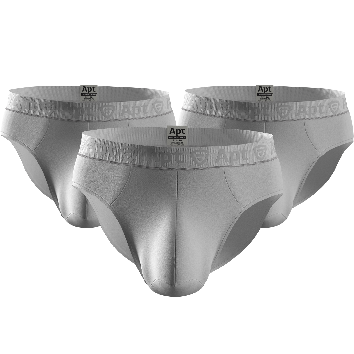 Apt Underwear Tango Original Men's Pouch Underwear Three Pack White