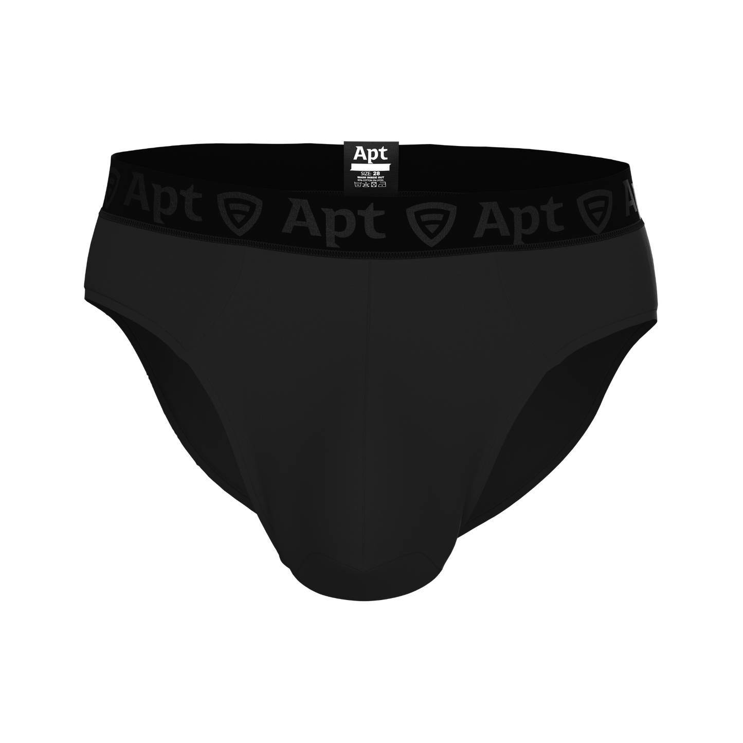 Apt Underwear Tango Original Pouch Men's Pouch Underwear Black Front View