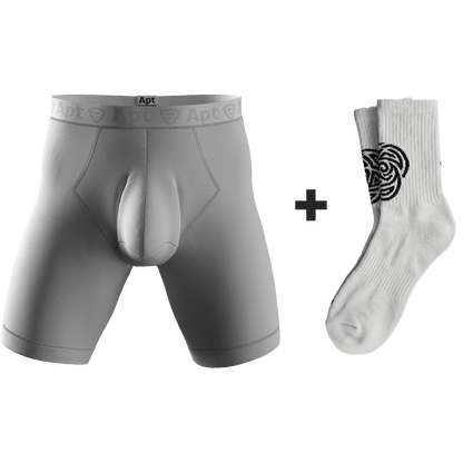 Jocks & Socks: Papa + White Athletic Socks