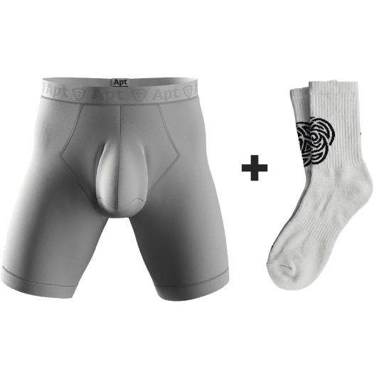 Jocks & Socks: Papa + White Athletic Socks