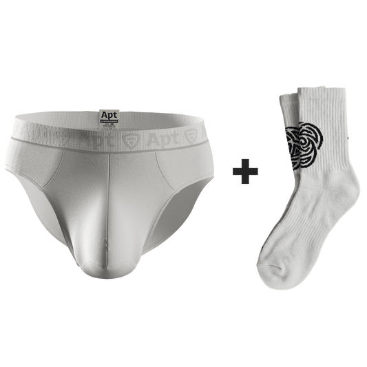 Jocks & Socks: Tango + White Athletic Socks