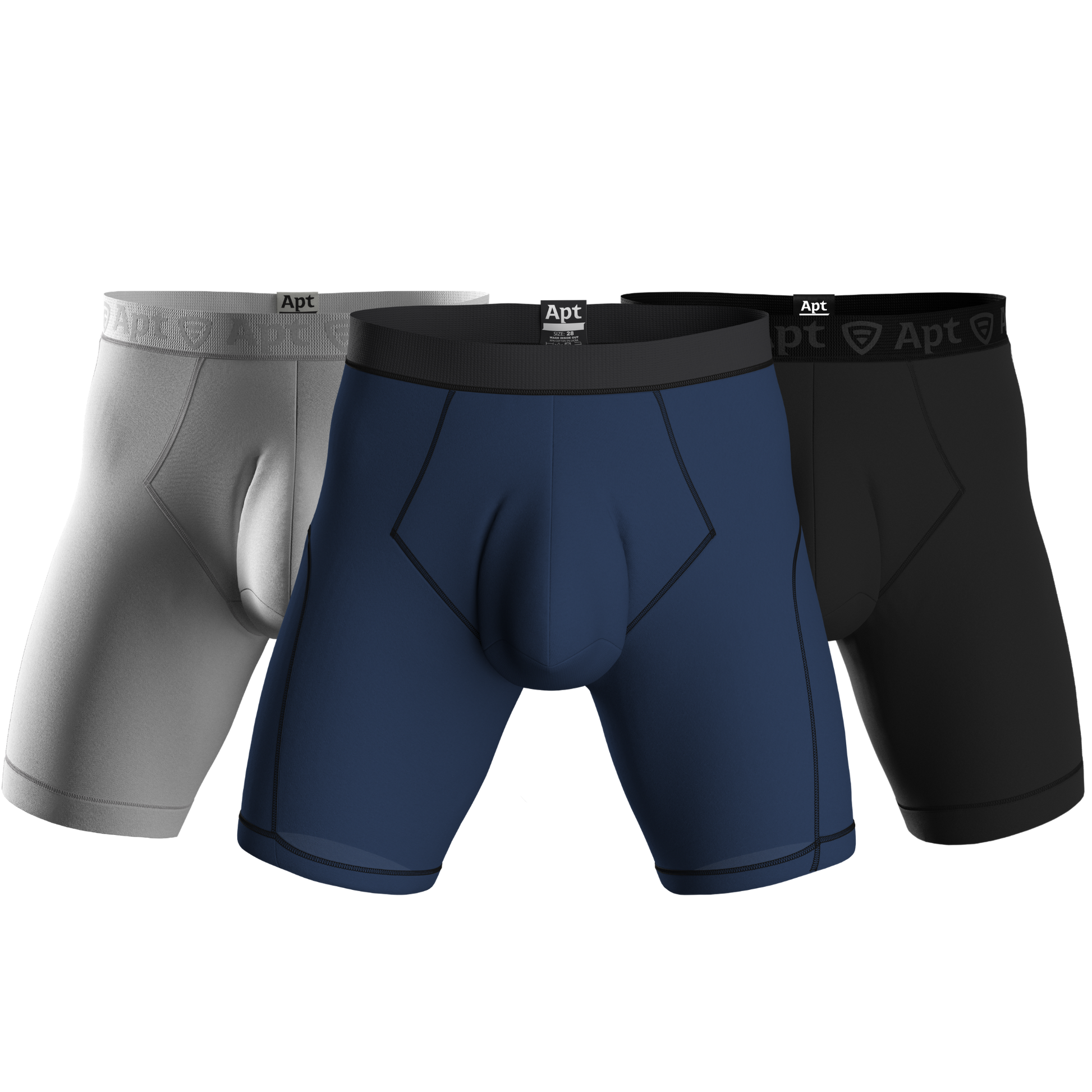 Apt Underwear Papa Original Pouch Men's Pouch Underwear Colour Trio Front View