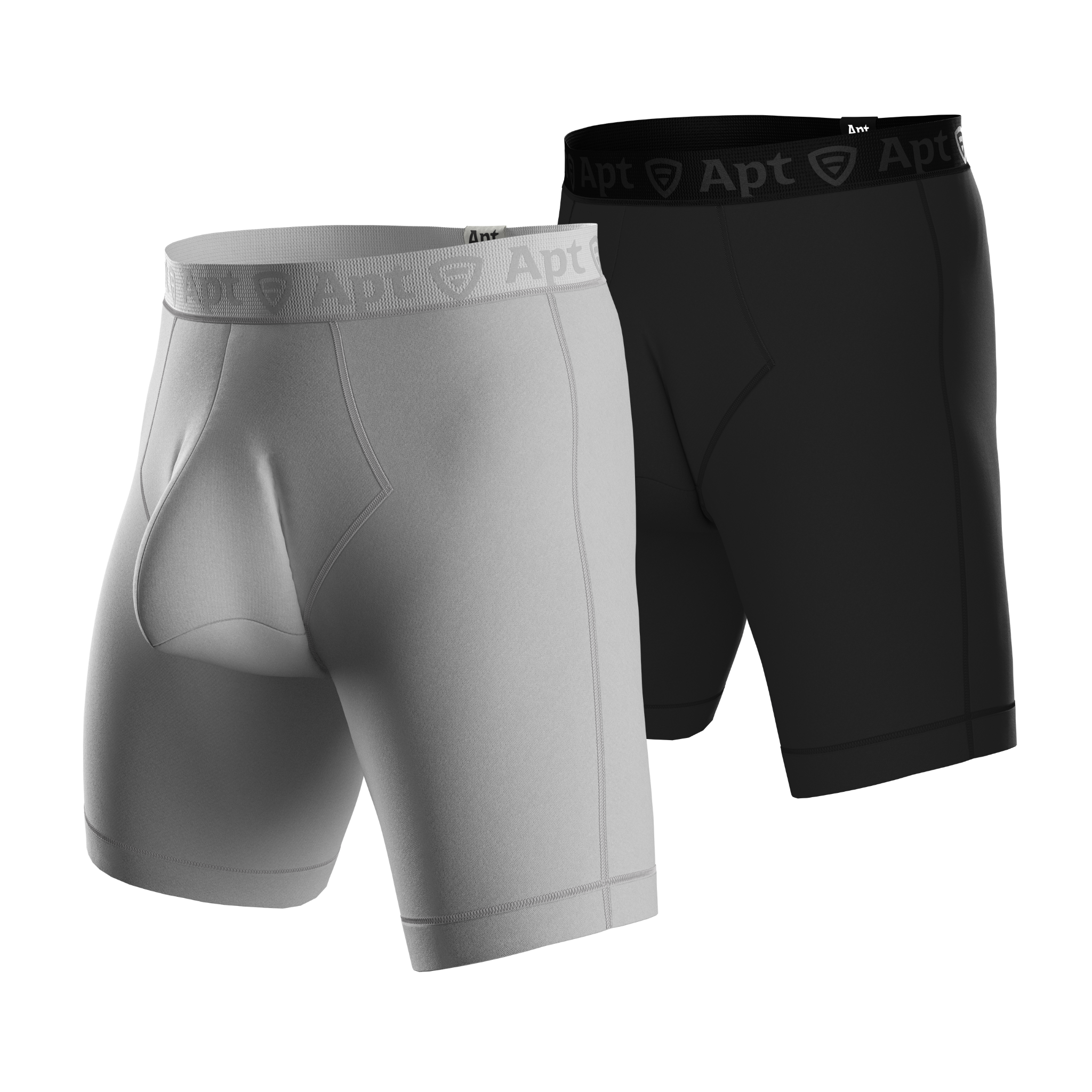Apt Underwear Papa Original Pouch Underwear Black and White Side View