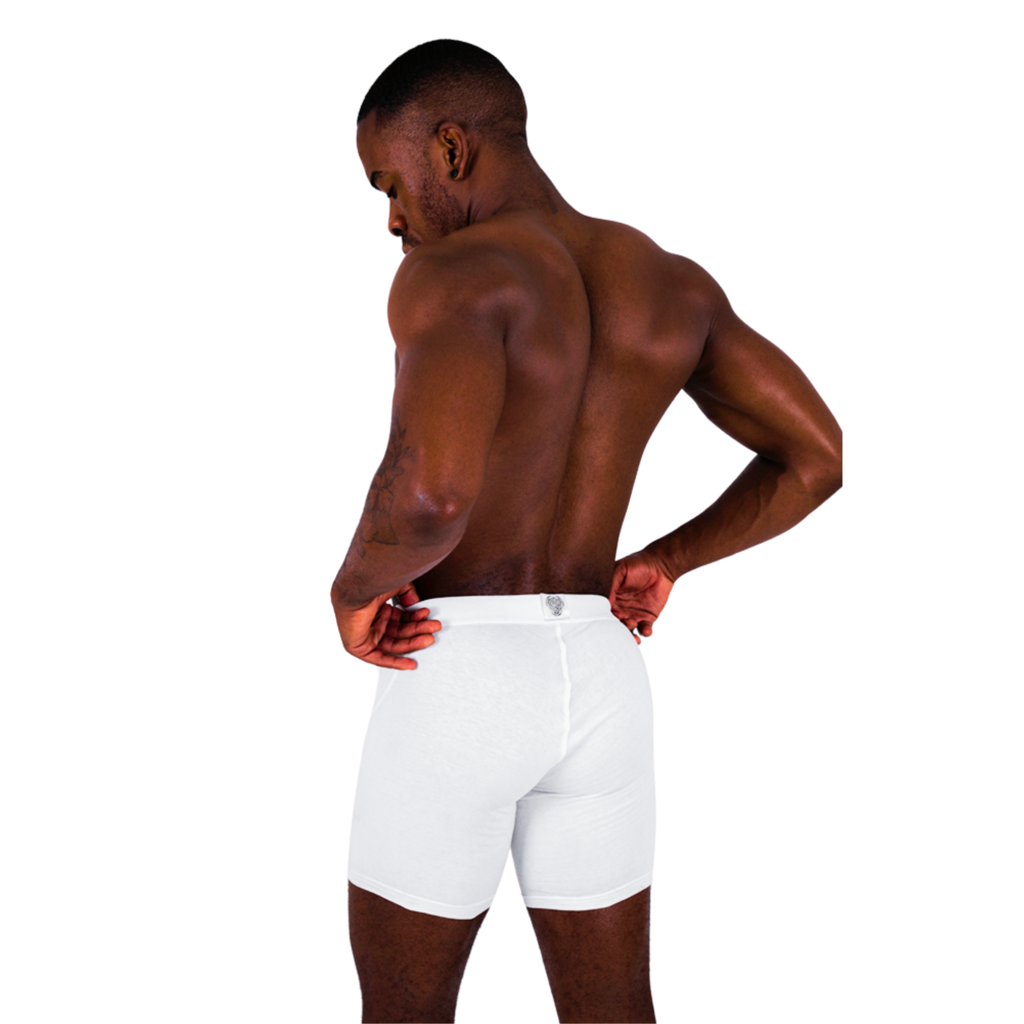 Apt Underwear Papa Original Pouch Underwear White on Male Model