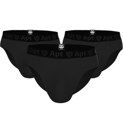 Apt Underwear Tango Original Men's Pouch Underwear Three Pack Black