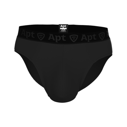Apt Underwear Tango Original Pouch Men's Pouch Underwear Black Front View